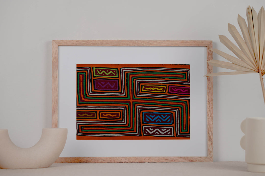 Machine-Stitched Classic Design Mola