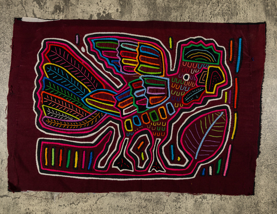 Burgundy Cock-a-Doodle-Doo Rooster Mola