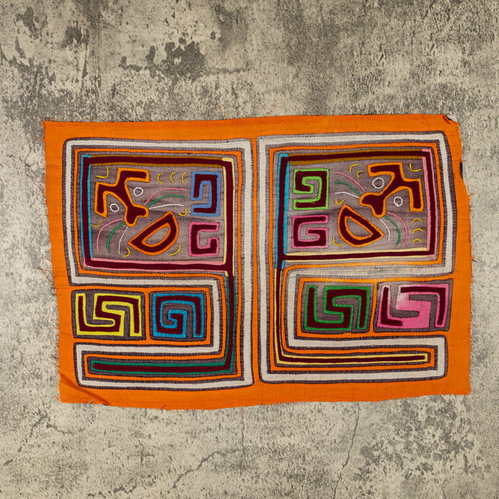 Vintage Orange Kite Mola