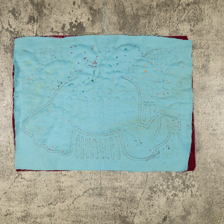 Burgundy And Turquoise Jungle Bird Mola