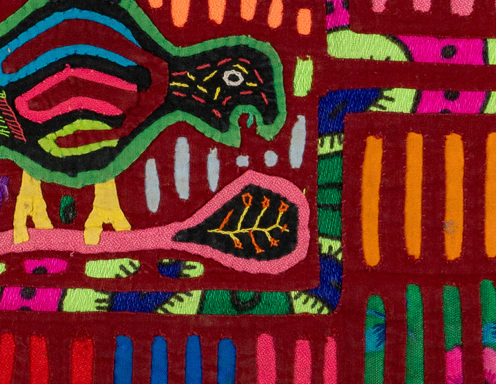 Burgundy And Green Winged Warrior Mola
