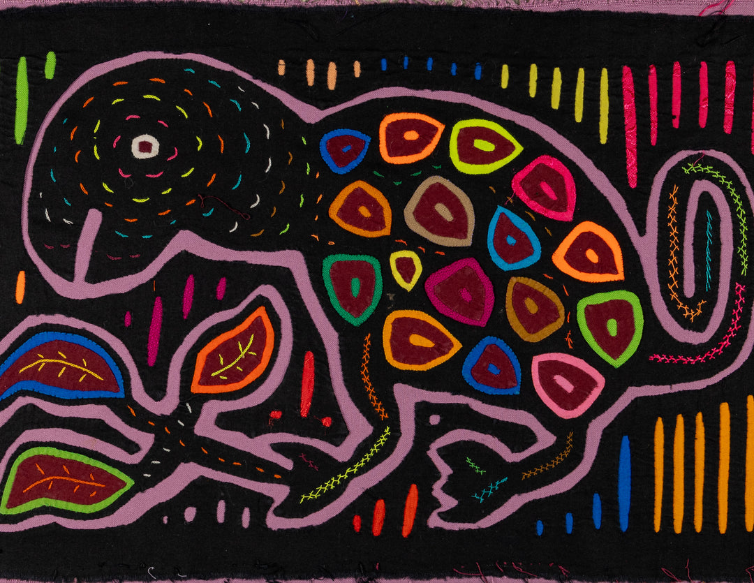 Black And Purple Jungle Critter Mola