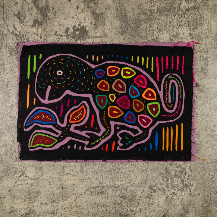 Black And Purple Jungle Critter Mola