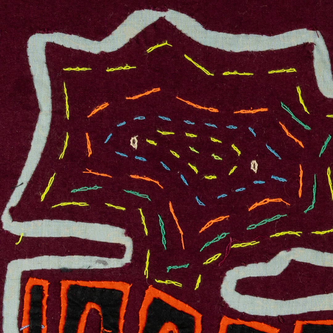 Burgundy And Blue Twin Sisters Mola