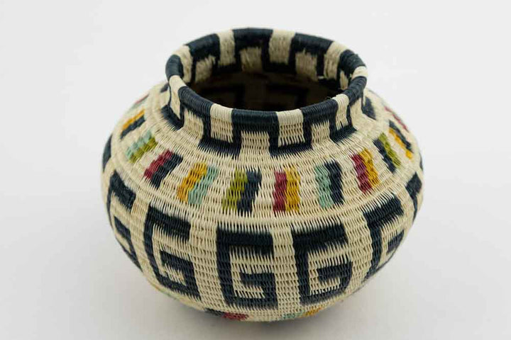 Wounaan Indian Hand Woven Classic Design Panama Basket