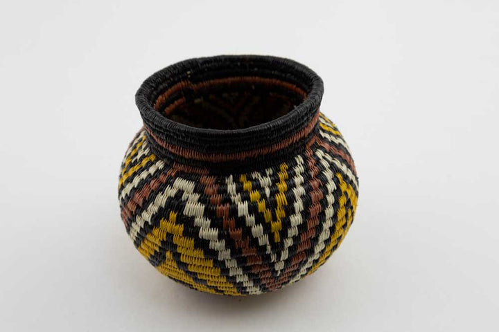 Wounaan Indian Hand Woven Super Colorful Basket Panama