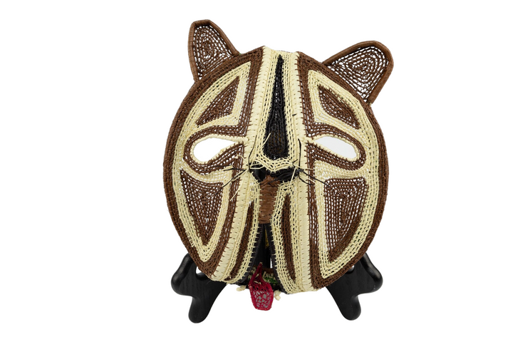 Hand Woven Kitty Cat Mask