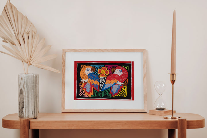 Orange and Red Fantasy Parrot Bird Mola