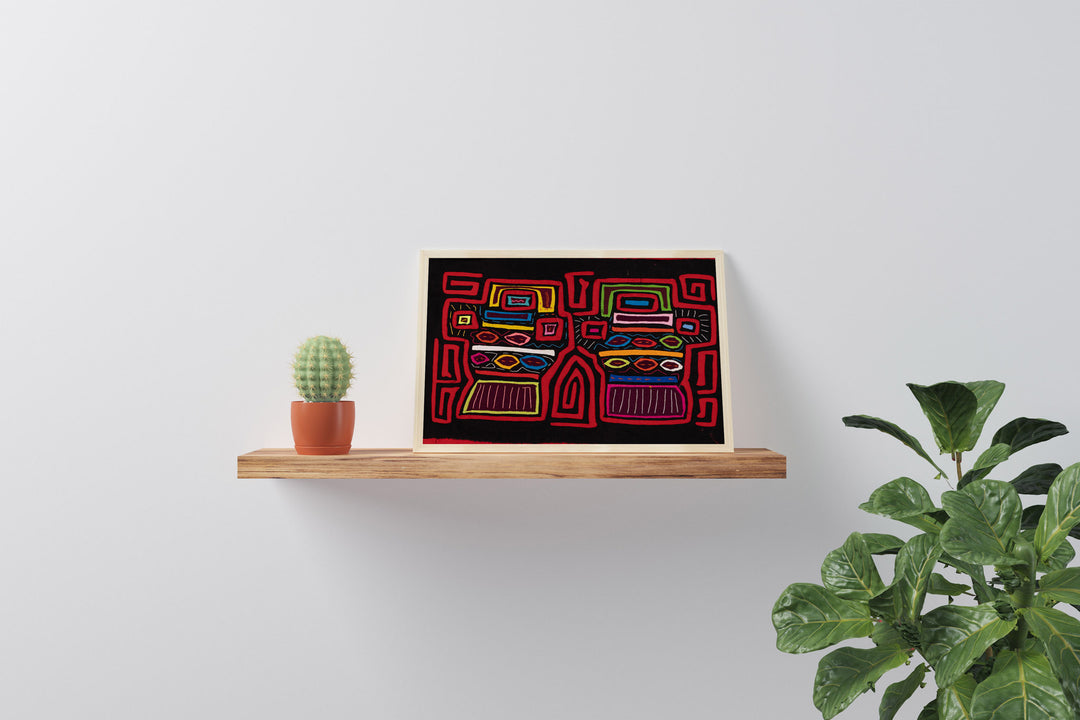 Red Black Honduran Anafre BBQ Mola