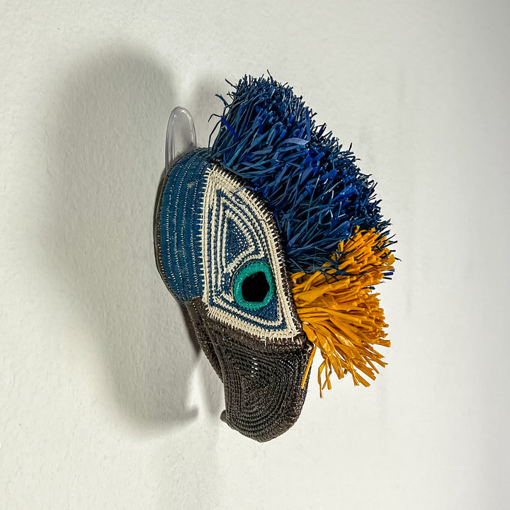 Blue and Yellow Macaw Mask