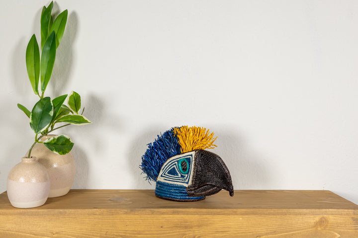 Blue and Yellow Macaw Mask