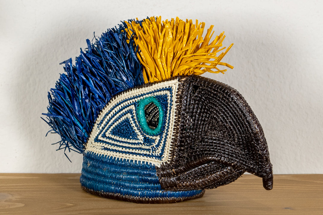 Blue and Yellow Macaw Mask