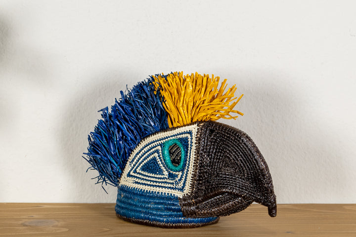 Blue and Yellow Macaw Mask