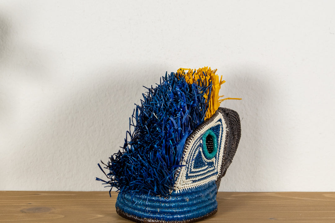 Blue and Yellow Macaw Mask