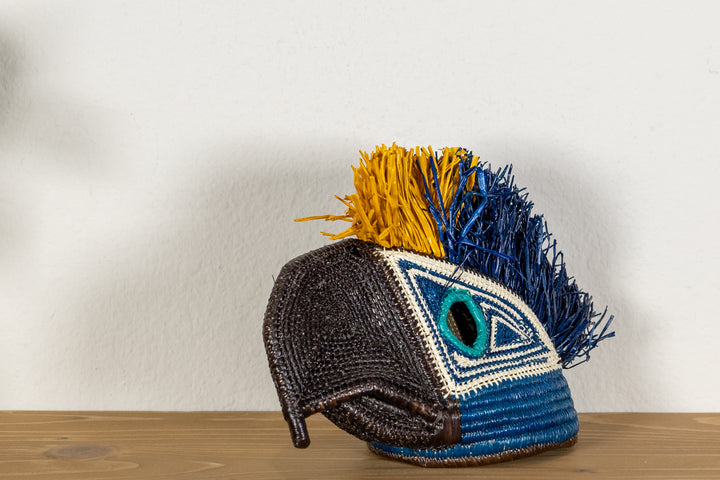 Blue and Yellow Macaw Mask