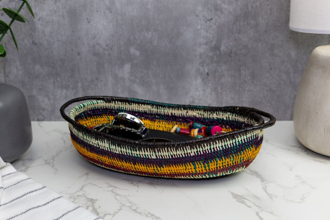 Rainforest Woven Basket Bowl