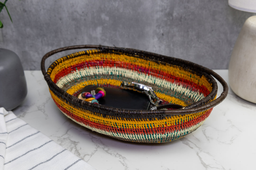 Rainforest Woven Basket Bowl