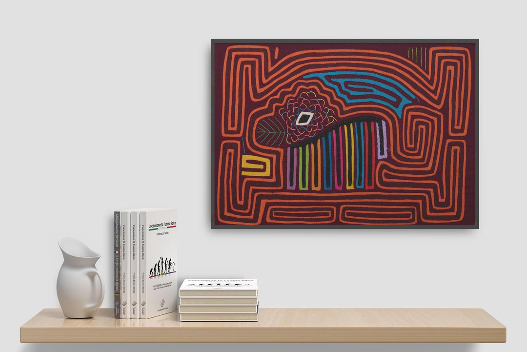 Rainbow Sheep Dog in Maze Mola