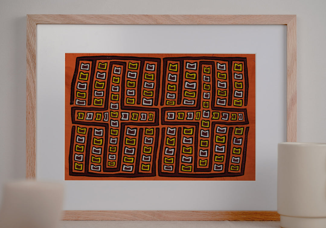 Christian Cross Orange Mola