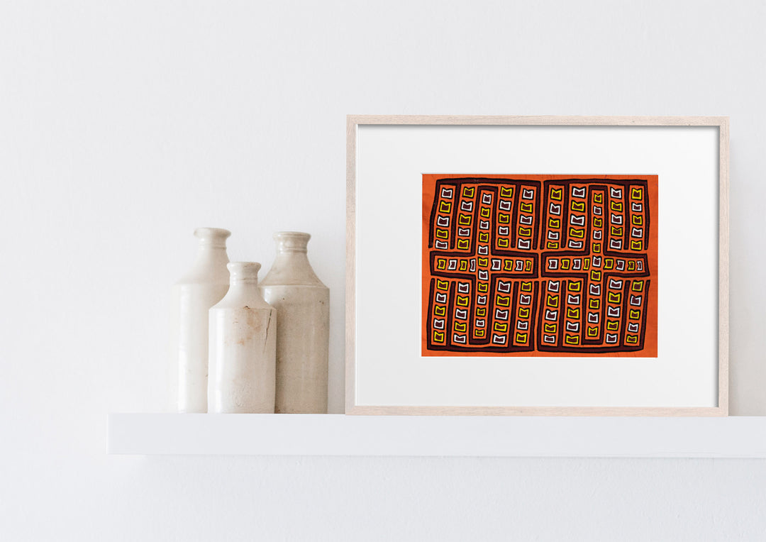 Christian Cross Orange Mola
