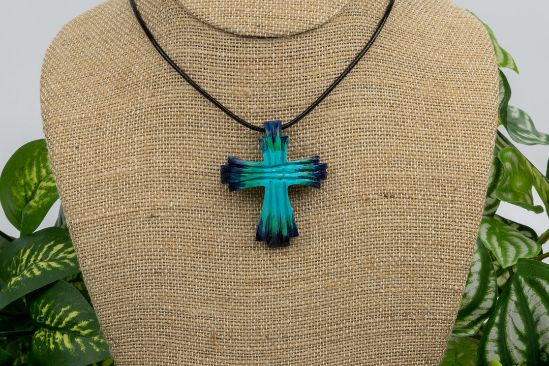 Christian Cross Tagua Necklace