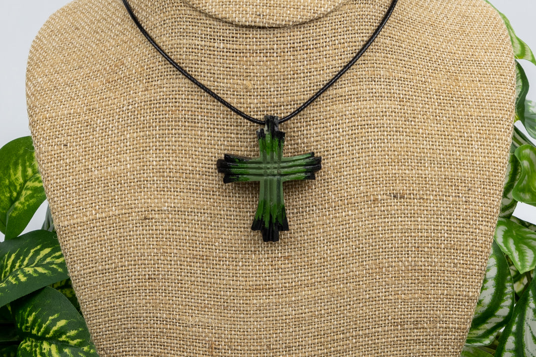 Christian Cross Tagua Necklace