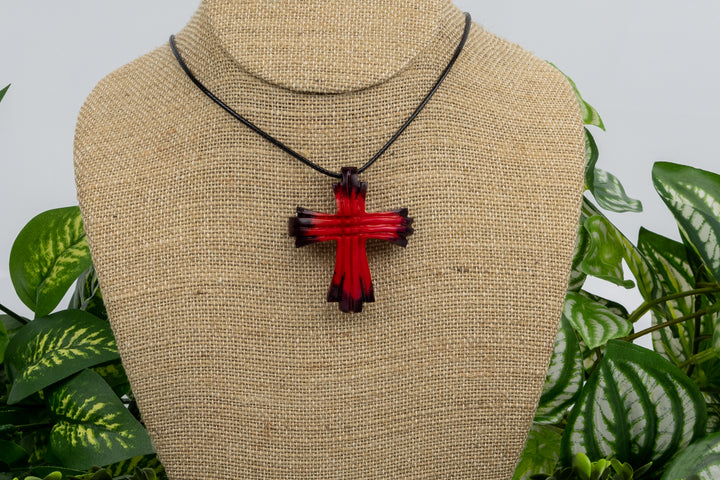 Christian Cross Tagua Necklace