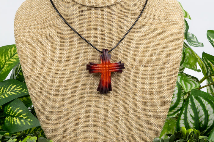 Christian Cross Tagua Necklace