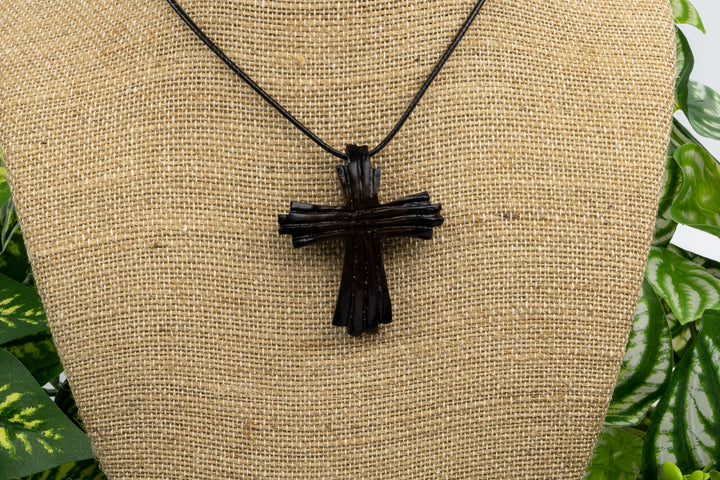 Christian Cross Tagua Necklace