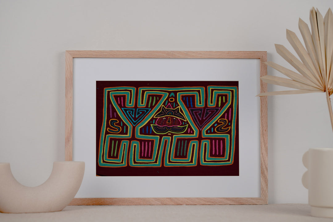 Burgundy And Green Cool Cat Mola