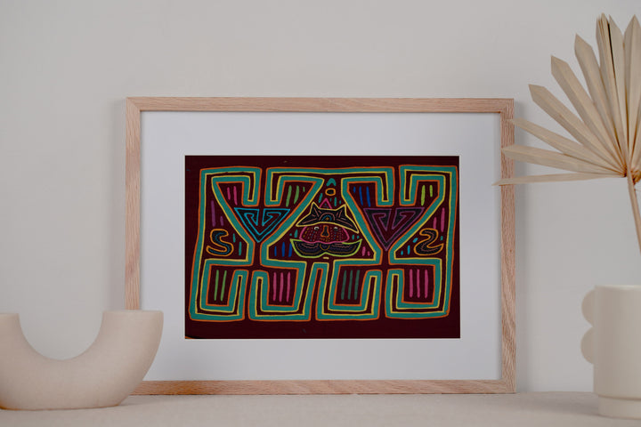 Burgundy And Green Cool Cat Mola