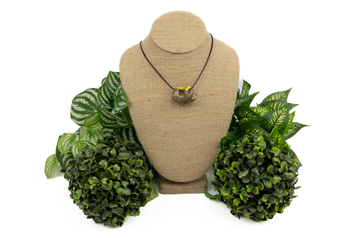 Grey sloth tagua on display
