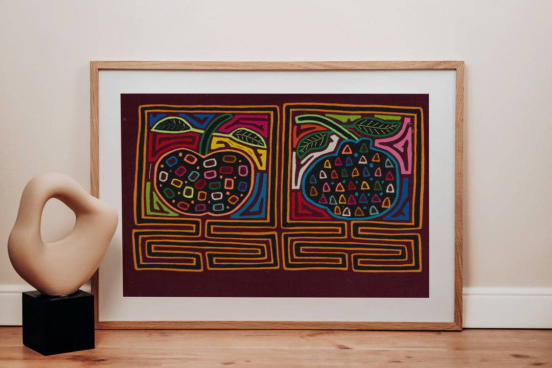 Burgundy And Gold Cherry Fruit Mola