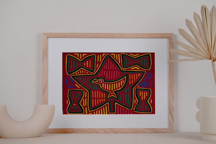 Vintage RED Star Birdie Bowtie Mola