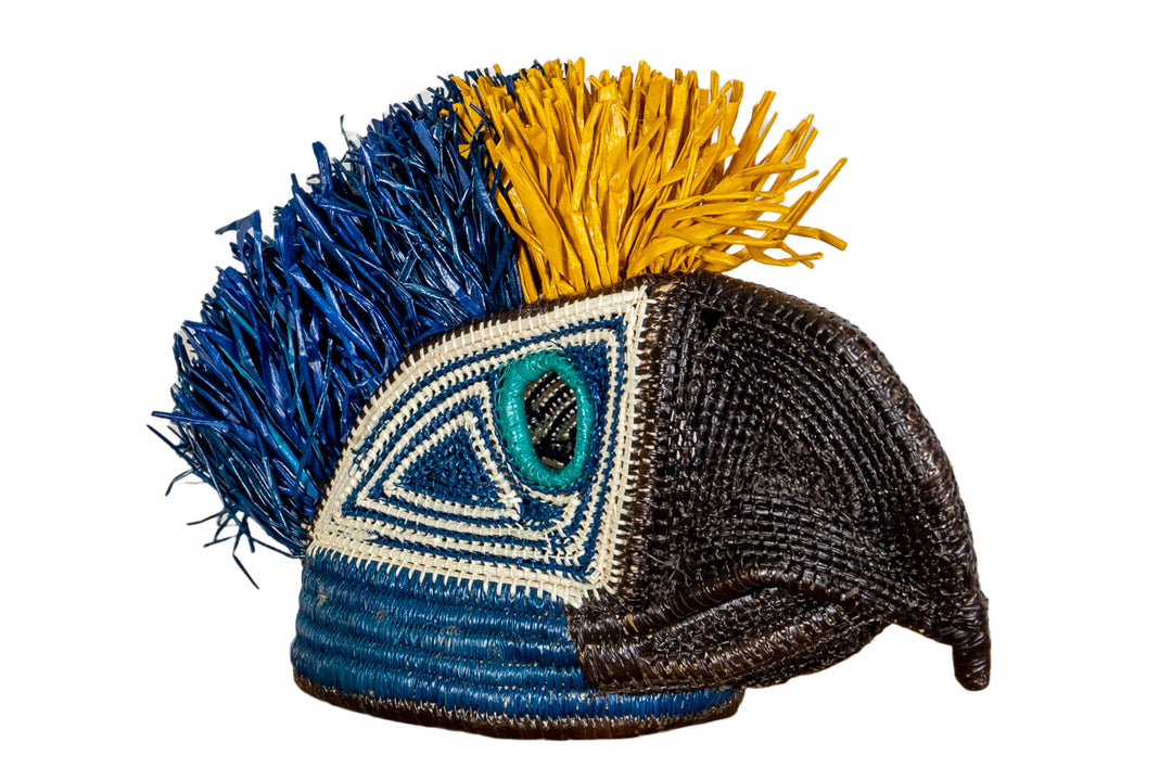 Blue and Yellow Macaw Mask