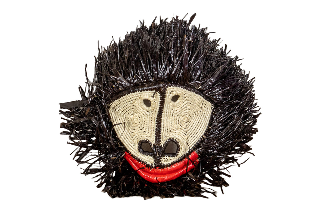 Black White Red Lip Monkey Mask