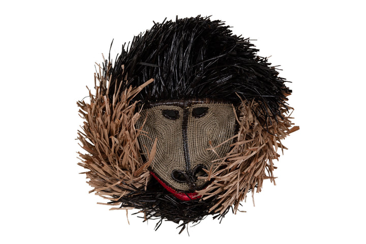 Two-Tone Brown Hot Lip Monkey Mask