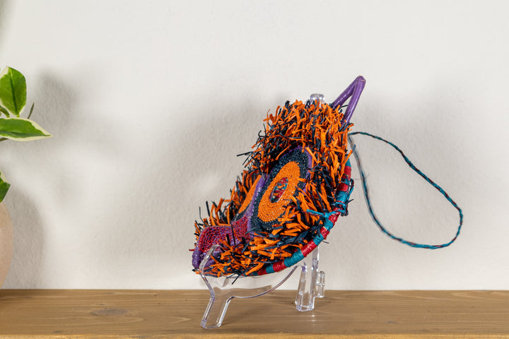 Orange Fiesta Owl Mask