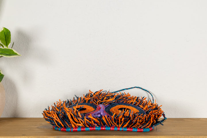 Orange Fiesta Owl Mask