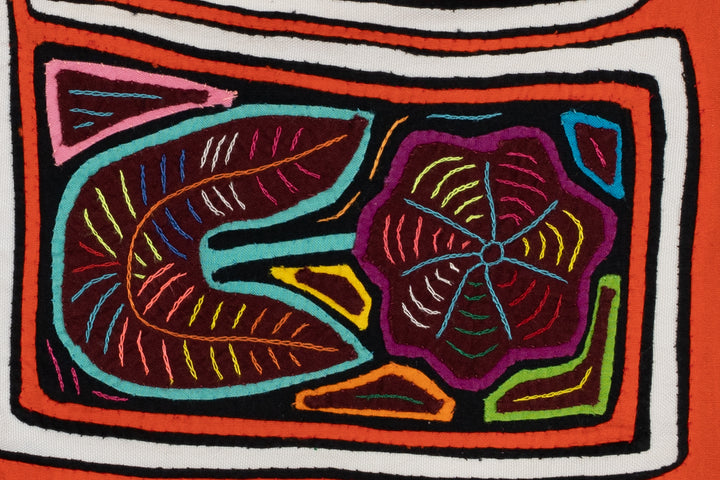 Orange Floral Flower Mola