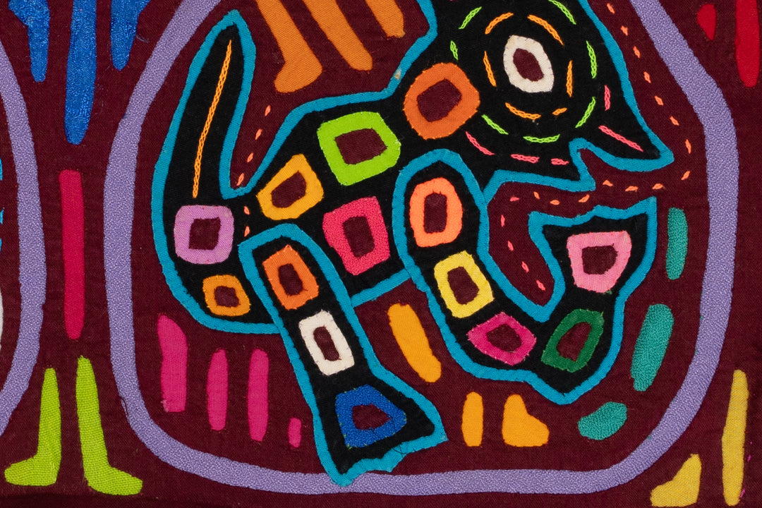 Vintage Rainbow Puppy Dog Mola