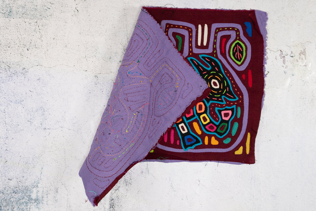 Vintage Rainbow Puppy Dog Mola