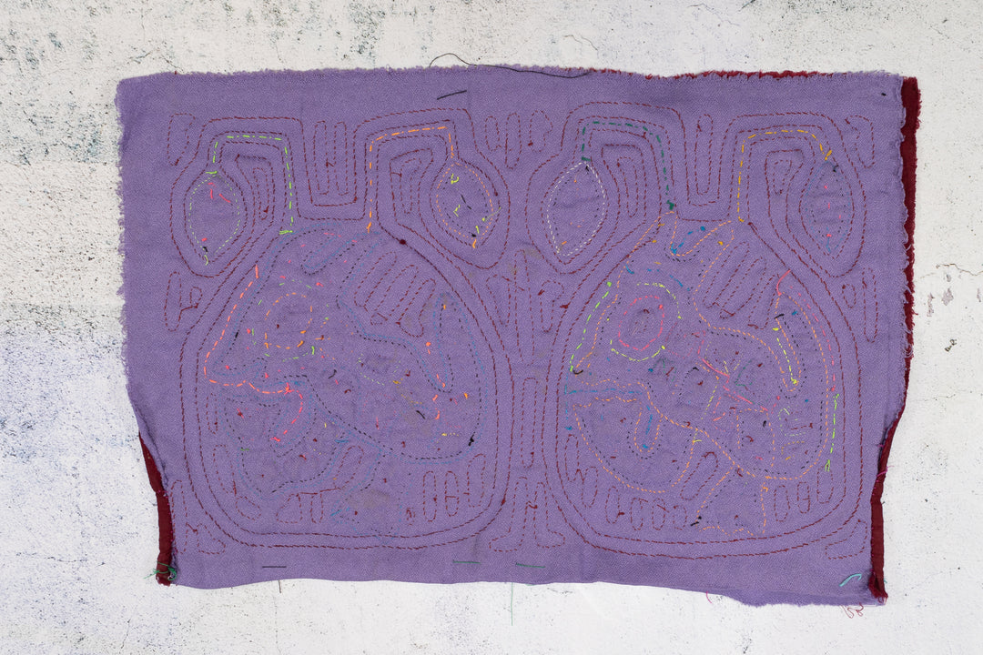 Vintage Rainbow Puppy Dog Mola