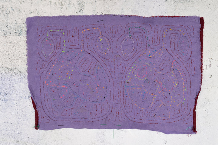 Vintage Rainbow Puppy Dog Mola