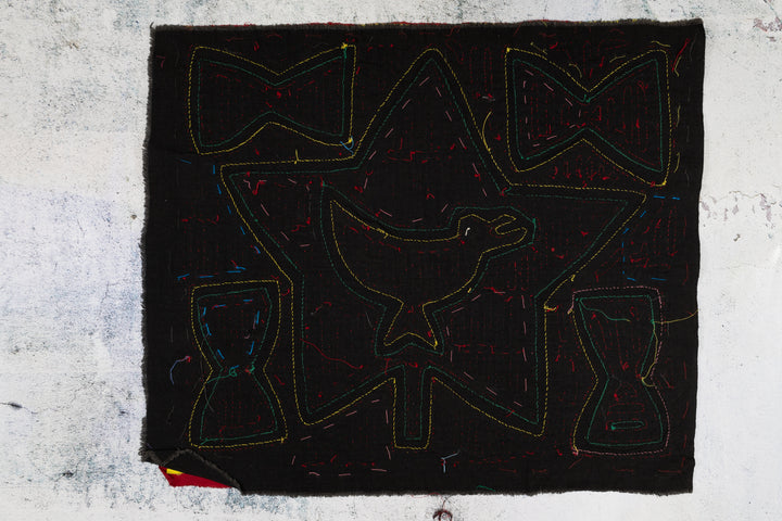 Vintage RED Star Birdie Bowtie Mola