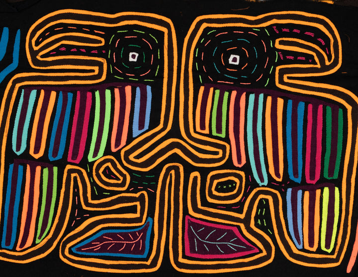 Black Light Toucan Parrot Special Mola