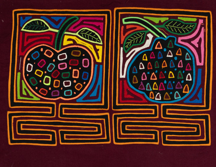 Burgundy And Gold Cherry Fruit Mola