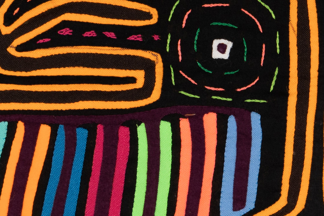 Black Light Toucan Parrot Special Mola