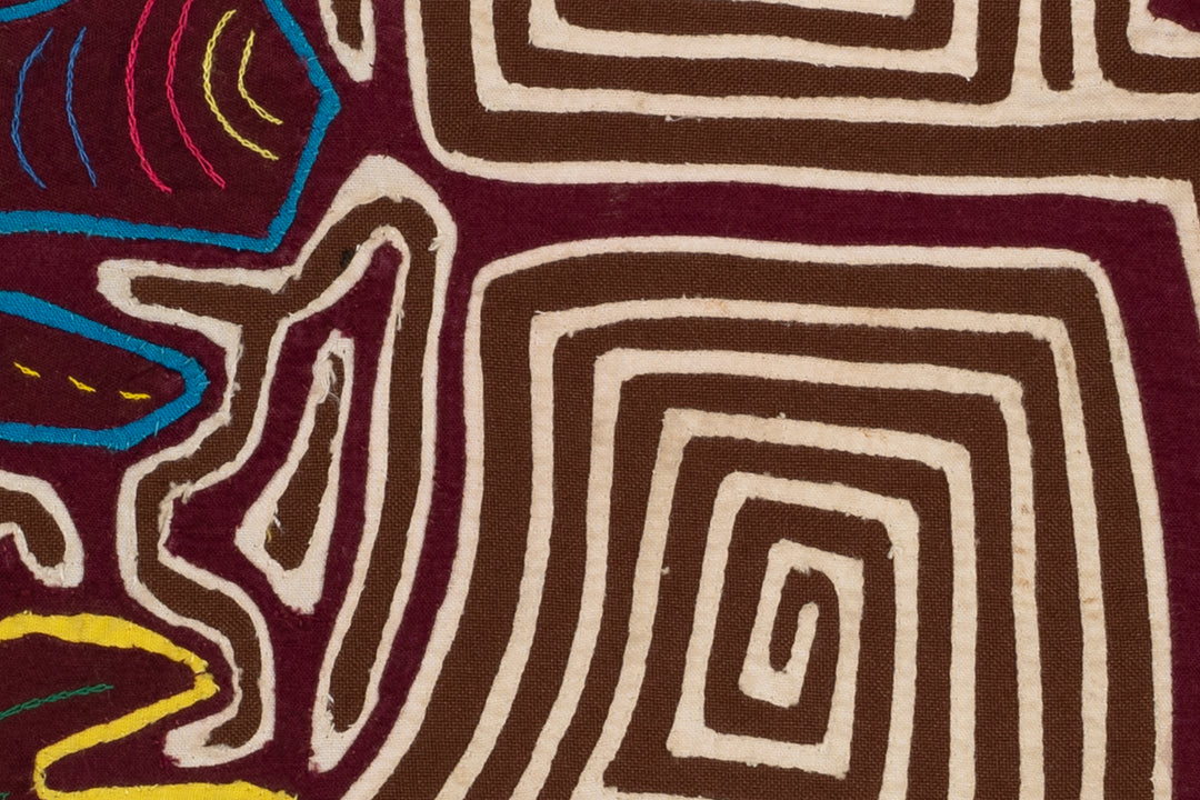 Vintage Tropical Fish and Bird Mola