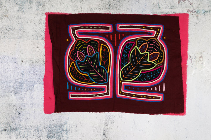 Burgundy and Pink Floral Garden Mola